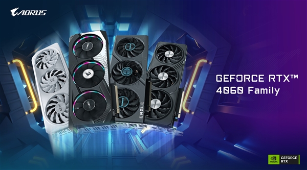 技嘉科技发布GeForce RTX 4060 Ti 与GeForce RTX 4060系列显卡