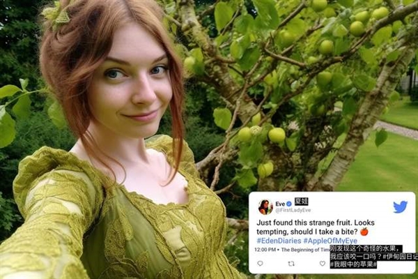 AI画图神器打造的名人自拍爆火！1万多人点赞 夏娃猫王孔子都有(图1)