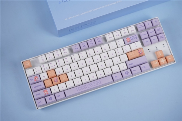 高颜值87键！影驰Keychron K8 Pro星曜娘联名键盘图赏(图1)