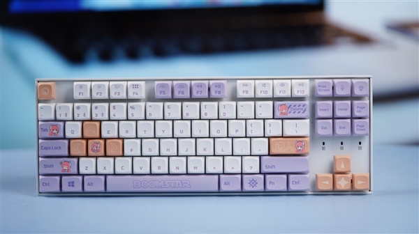 高颜值87键！影驰Keychron K8 Pro星曜娘联名键盘图赏(图3)