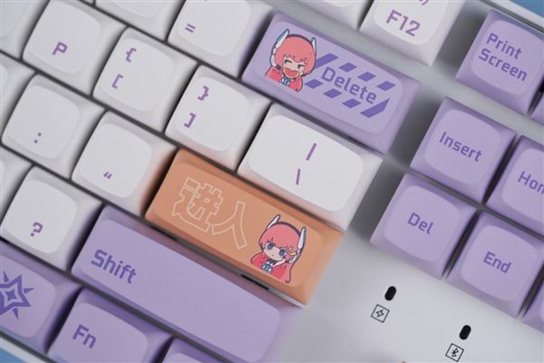 高颜值87键！影驰Keychron K8 Pro星曜娘联名键盘图赏(图10)