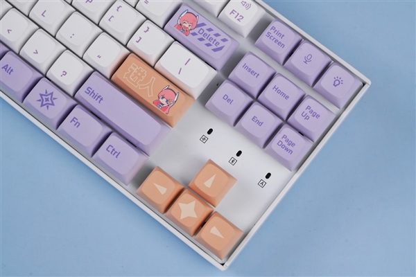 高颜值87键！影驰Keychron K8 Pro星曜娘联名键盘图赏(图12)